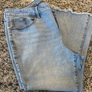 Lane Bryant Light Blue Cropped Straight Jeans